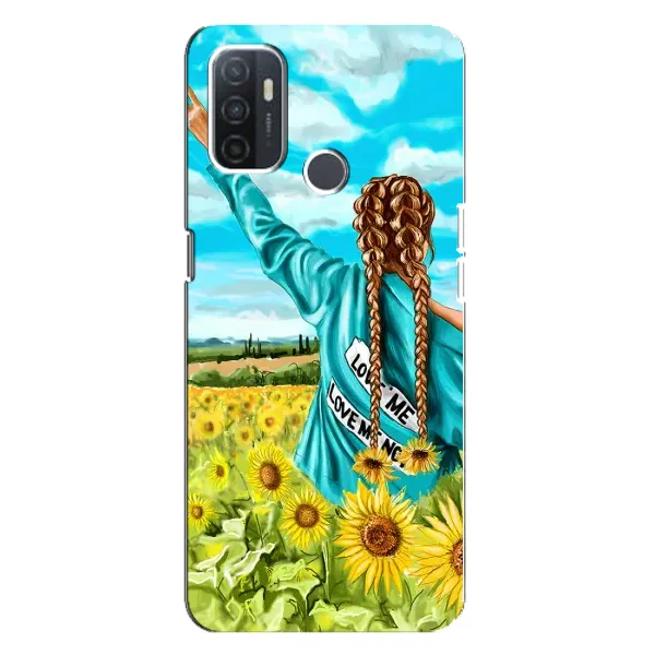 Чехол с рисунком «Девушка на поле» для OPPO A32 Чехол с рисунком «Девушка на поле» для OPPO A32