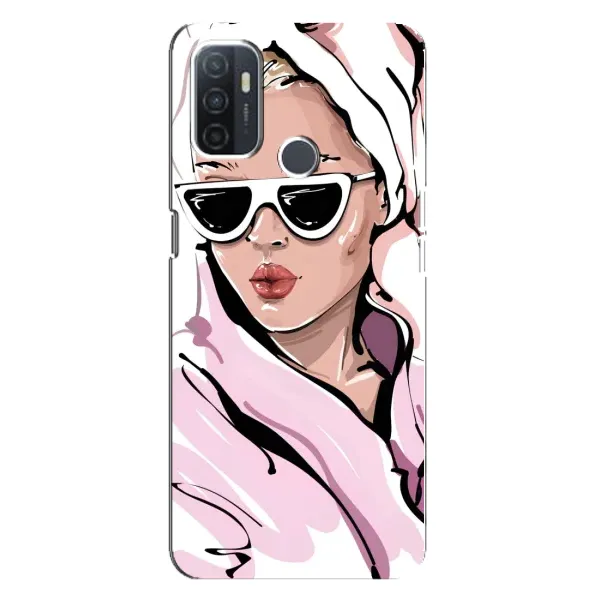 Чехол с рисунком «Девушка в халате» для OPPO A32 Чехол с рисунком «Девушка в халате» для OPPO A32