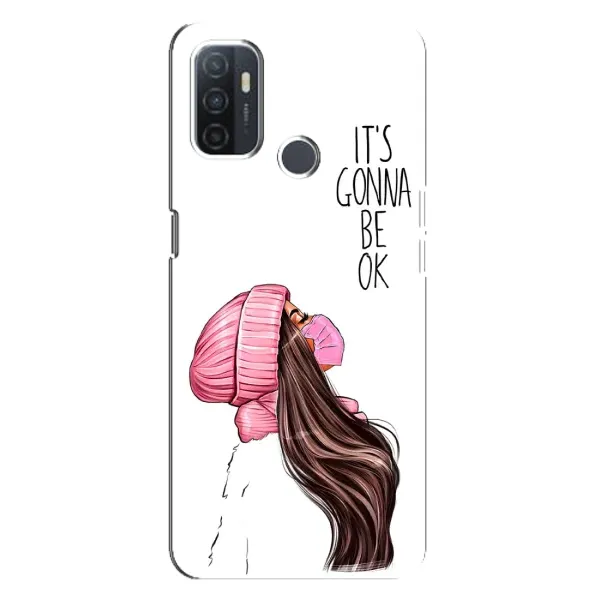 Чехол с рисунком «Девушка в маске» для OPPO A32 Чехол с рисунком «Девушка в маске» для OPPO A32