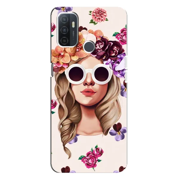 Чехол с рисунком «Девушка в очках» для OPPO A32 Чехол с рисунком «Девушка в очках» для OPPO A32