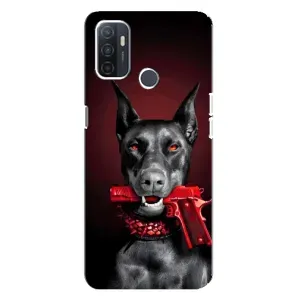 Чохол ДОБЕРМАН для Oppo A32 (Доберман злий)