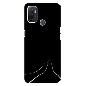 Чохол з картинками на чорному фоні для Oppo A32 (Дорога)