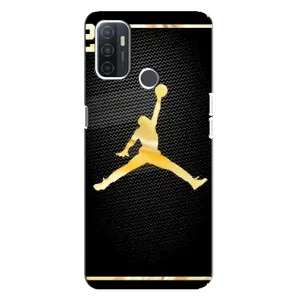 Силиконовый Чехол Nike Air Jordan на Оппо А32 (Джордан 23)