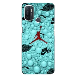 Силиконовый Чехол Nike Air Jordan на Оппо А32 (Джордан Найк)