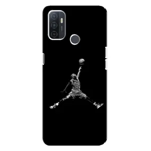 Силиконовый Чехол Nike Air Jordan на Оппо А32 (Джордан)