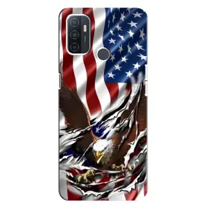 Чехол Флаг USA для Oppo A32 (Флаг USA)