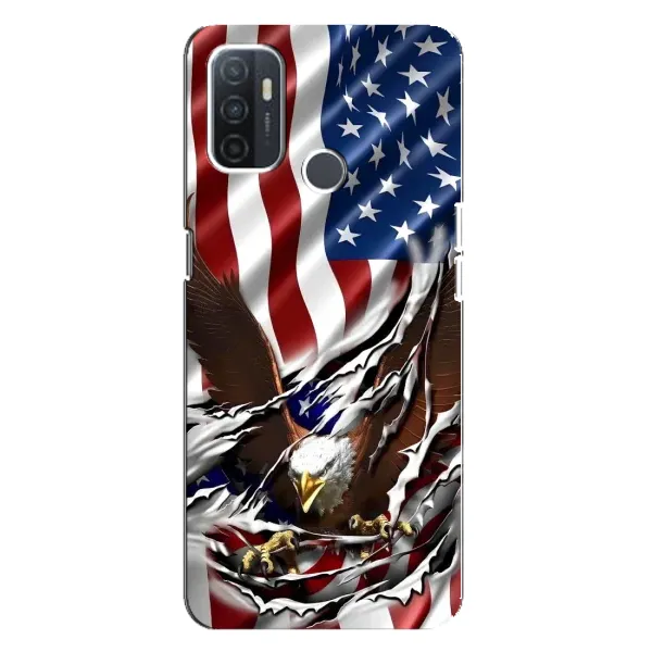 Чехол с рисунком «Флаг USA» для OPPO A32