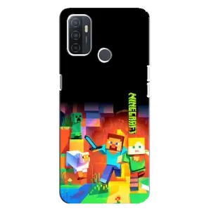 Чохли для Oppo A32 (Персонажі МайнКрафт) (Герой Майнкрафт)