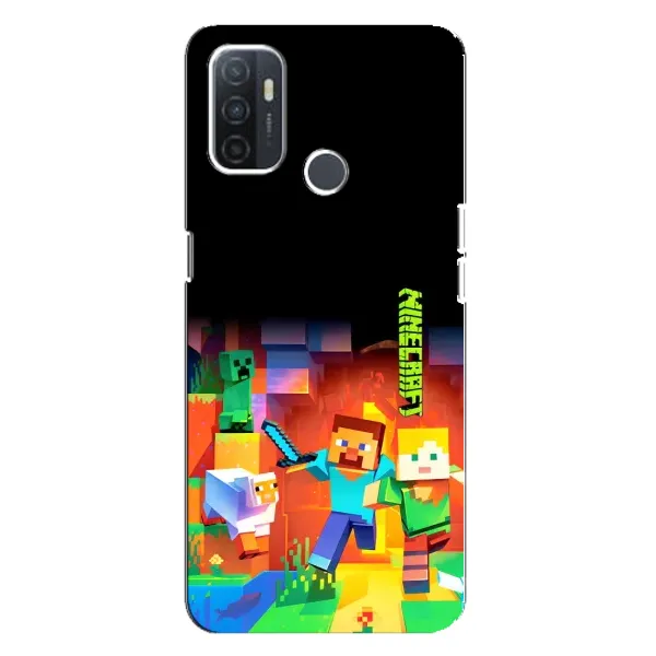 Чехол с рисунком «Герой Майнкрафт» для OPPO A32 Чехол с рисунком «Герой Майнкрафт» для OPPO A32