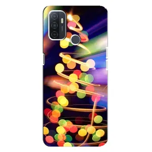 Чохол новорічна ялинка на Oppo A32 (Гірлянди)
