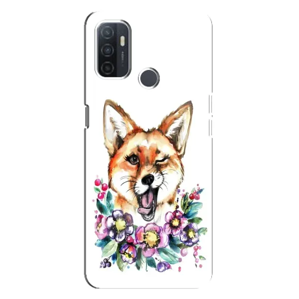 Чехол с рисунком «Хитрая лиса» для OPPO A32 Чехол с рисунком «Хитрая лиса» для OPPO A32