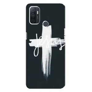 Чехлы для Оппо А32 (Крест Иисуса) (Jesus)