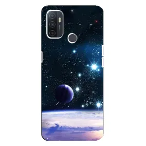 Чехол (ТПУ) с планетами на Oppo A32 (Космический вид)