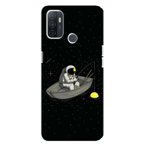 Чехол с рисунком «Космонавт на рыбалке» для OPPO A32 Чехол с рисунком «Космонавт на рыбалке» для OPPO A32