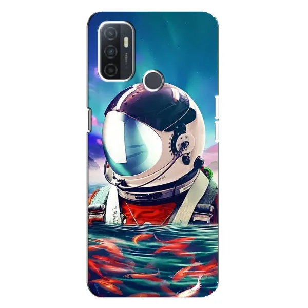 Чехол с рисунком «Космонавт в воде» для OPPO A32 Чехол с рисунком «Космонавт в воде» для OPPO A32