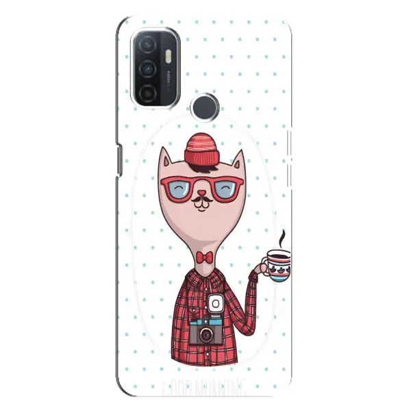 Чехол с рисунком «Кот аристократ» для OPPO A32 Чехол с рисунком «Кот аристократ» для OPPO A32