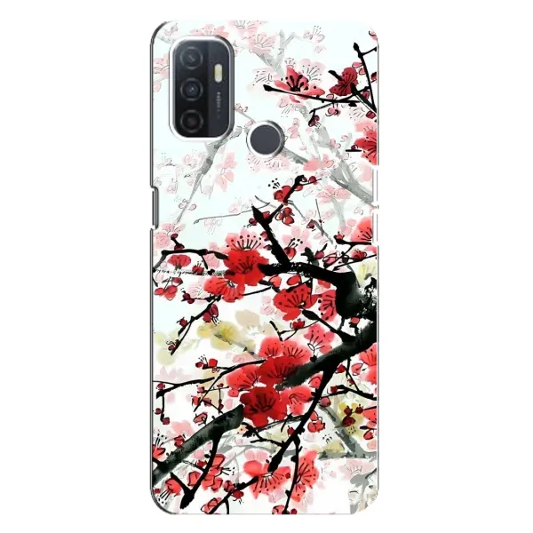 Чехол с рисунком «Красивая Сакура» для OPPO A32 Чехол с рисунком «Красивая Сакура» для OPPO A32