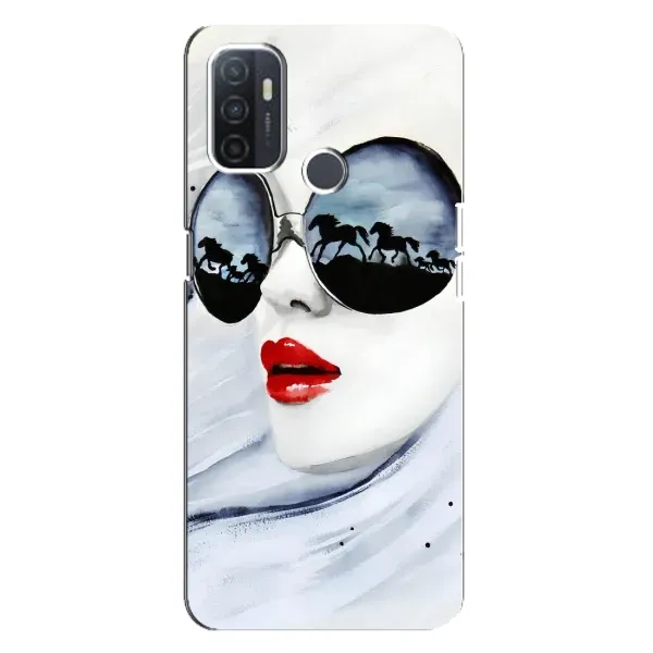 Чехол с рисунком «Любительница коней» для OPPO A32 Чехол с рисунком «Любительница коней» для OPPO A32