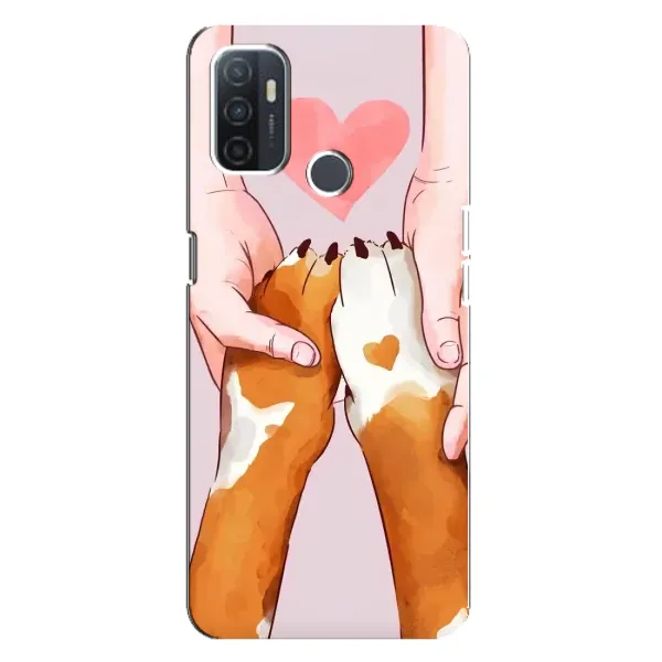 Чехол с рисунком «Любовь к собакам» для OPPO A32 Чехол с рисунком «Любовь к собакам» для OPPO A32