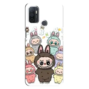 Чохол з принтом Лабубу для Oppo A32 (Маленькі Лабубу)