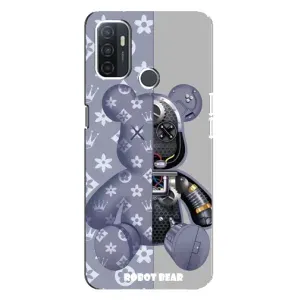 Силиконовый чехол для Oppo A32 (Медведь Louis Vuitton)