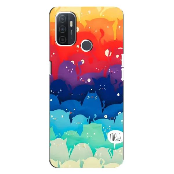 Чехол с рисунком «Mew» для OPPO A32