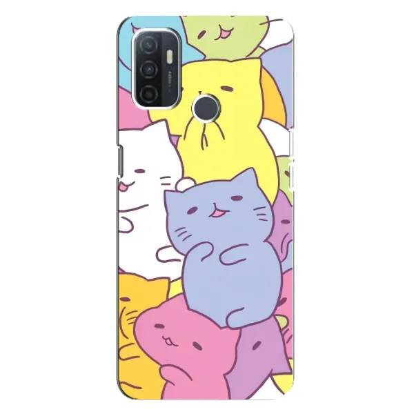 Чехол с рисунком «Милые котики» для OPPO A32 Чехол с рисунком «Милые котики» для OPPO A32