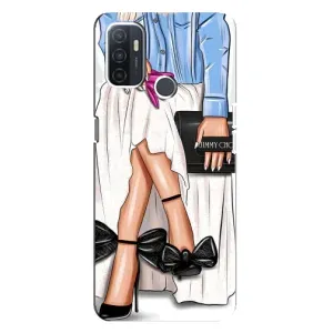 Силиконовый Чехол на Oppo A32 с картинкой Стильных Девушек (Мода)