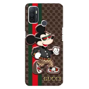 Чехлы Бренд GUCCI для Oppo A32 (Маус Гуччи)