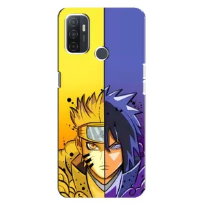 Купить Чехлы на телефон с принтом Anime для Oppo A32 (Naruto Vs Sasuke)