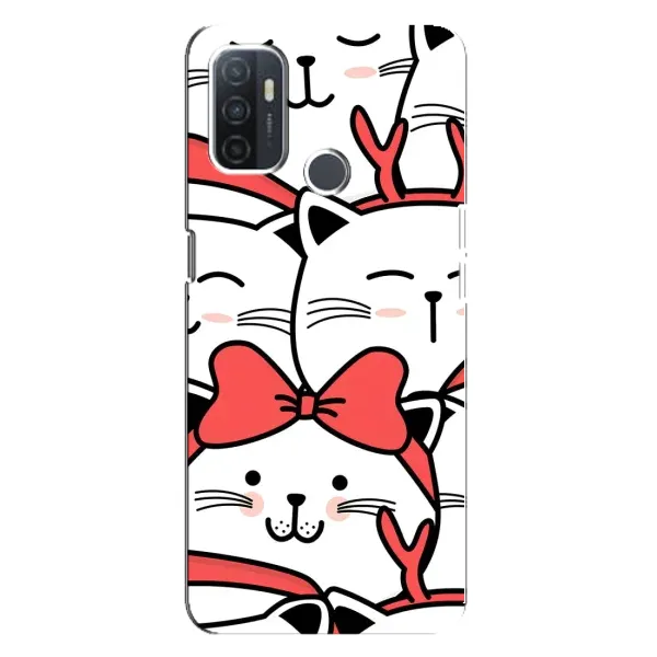Чехол с рисунком «Новогодние котики» для OPPO A32 Чехол с рисунком «Новогодние котики» для OPPO A32
