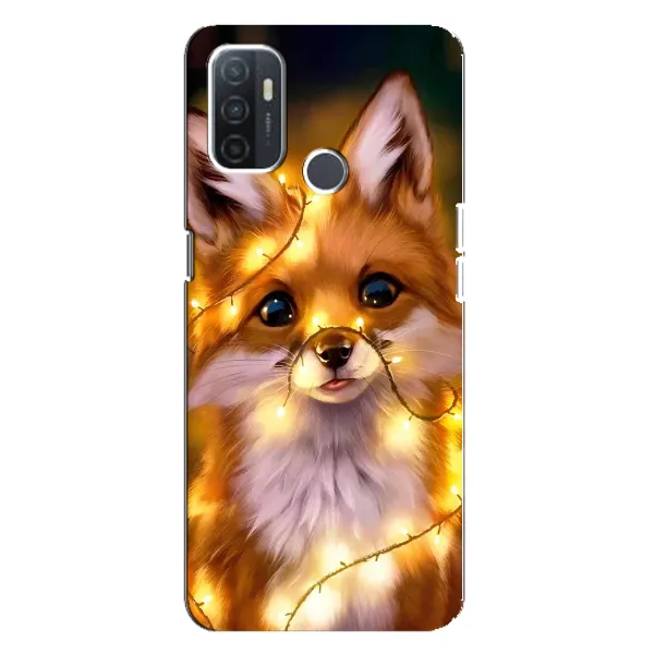Чехол с рисунком «Новогодний лисенок» для OPPO A32 Чехол с рисунком «Новогодний лисенок» для OPPO A32