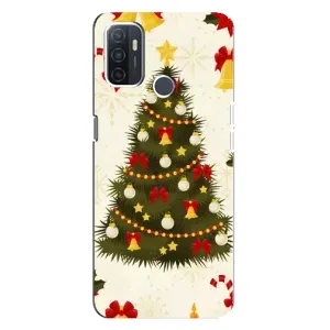 Чохол новорічна ялинка на Oppo A32 (Новорічний принт)