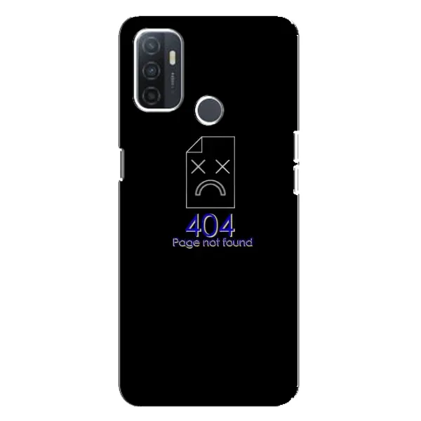 Чехол с рисунком «Ошибка 404» для OPPO A32 Чехол с рисунком «Ошибка 404» для OPPO A32