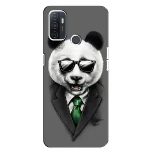 Чехлы с Пандами на Oppo A32 (Панда в очках)