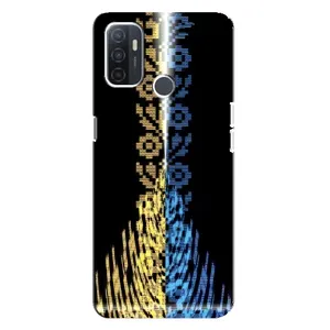 Силиконовый Чехол на Oppo A32 (Патриотическая вышиванка)