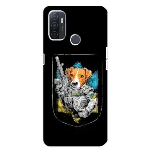 Чехол с принтом для Oppo A32 (Патрон Воин)