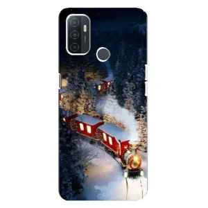 Силіконовий бампер на різдво для Oppo A32 (Потяг)