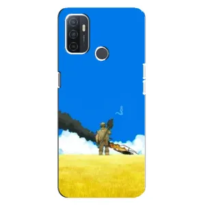 Чехлы на военную тематику для Oppo A32 (Попадание)