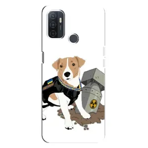 Чехол с принтом Собаки Патрон для Oppo A32 (Пёс Патрон с ракетой)