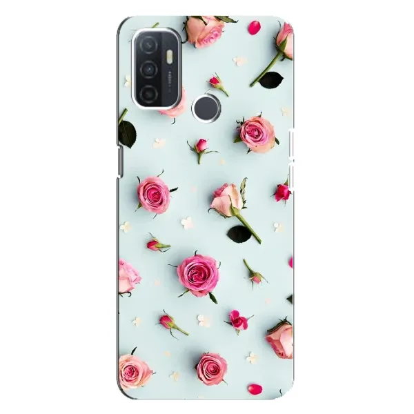 Чехол с рисунком «Разные цветы» для OPPO A32 Чехол с рисунком «Разные цветы» для OPPO A32