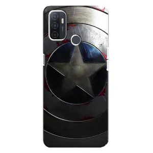 Чохол с Щітом Капітана Америки на Oppo A32 (Ретро Щит Капітана)