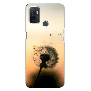 Силиконовый Чехол с одуванчиками на Oppo A32 (Роздумаханый одуванчик)
