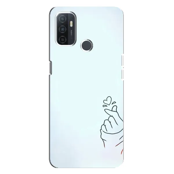 Чехол с рисунком «Сердце на голубом» для OPPO A32