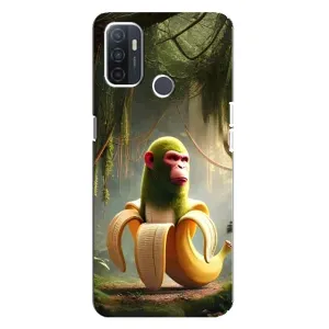Чехол с мемами тралалело тралала для Oppo A32 (Шимпанзини бананини)