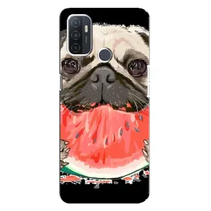 Чохол (ТПУ) Милі песики для Oppo A32 (Смішний Мопс)