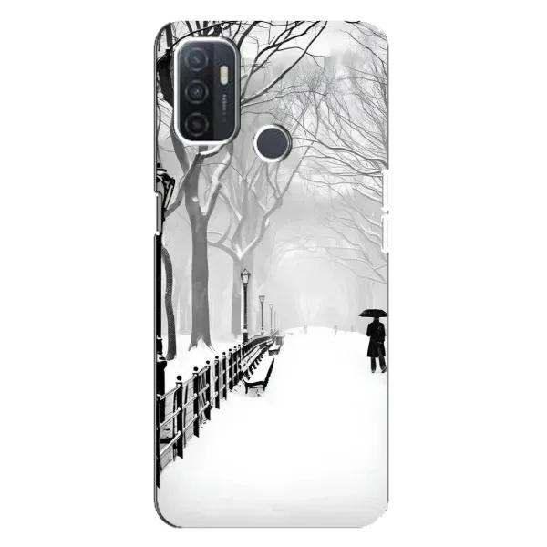 Чехол с рисунком «Снегом замело» для OPPO A32
