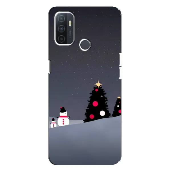Чехол с рисунком «Снеговички» для OPPO A32