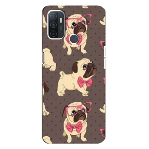 Чохол (ТПУ) Милі песики для Oppo A32 (Песик Мопсікі)