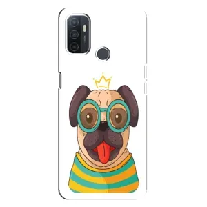 Бампер для Oppo A32 з картинкою "Песики" (Собака Король)